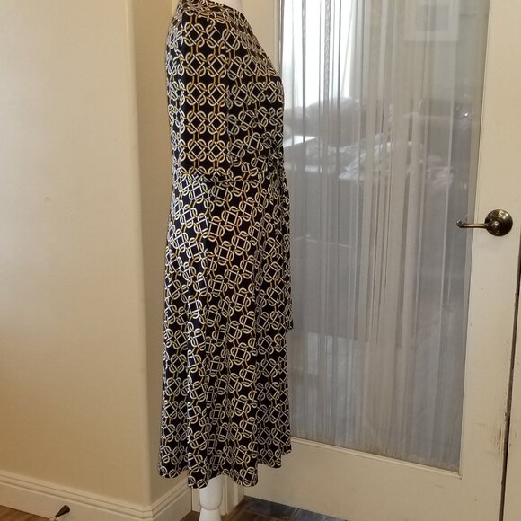 Maggie London Sheath Dress Geometric Design - Picture 5 of 6